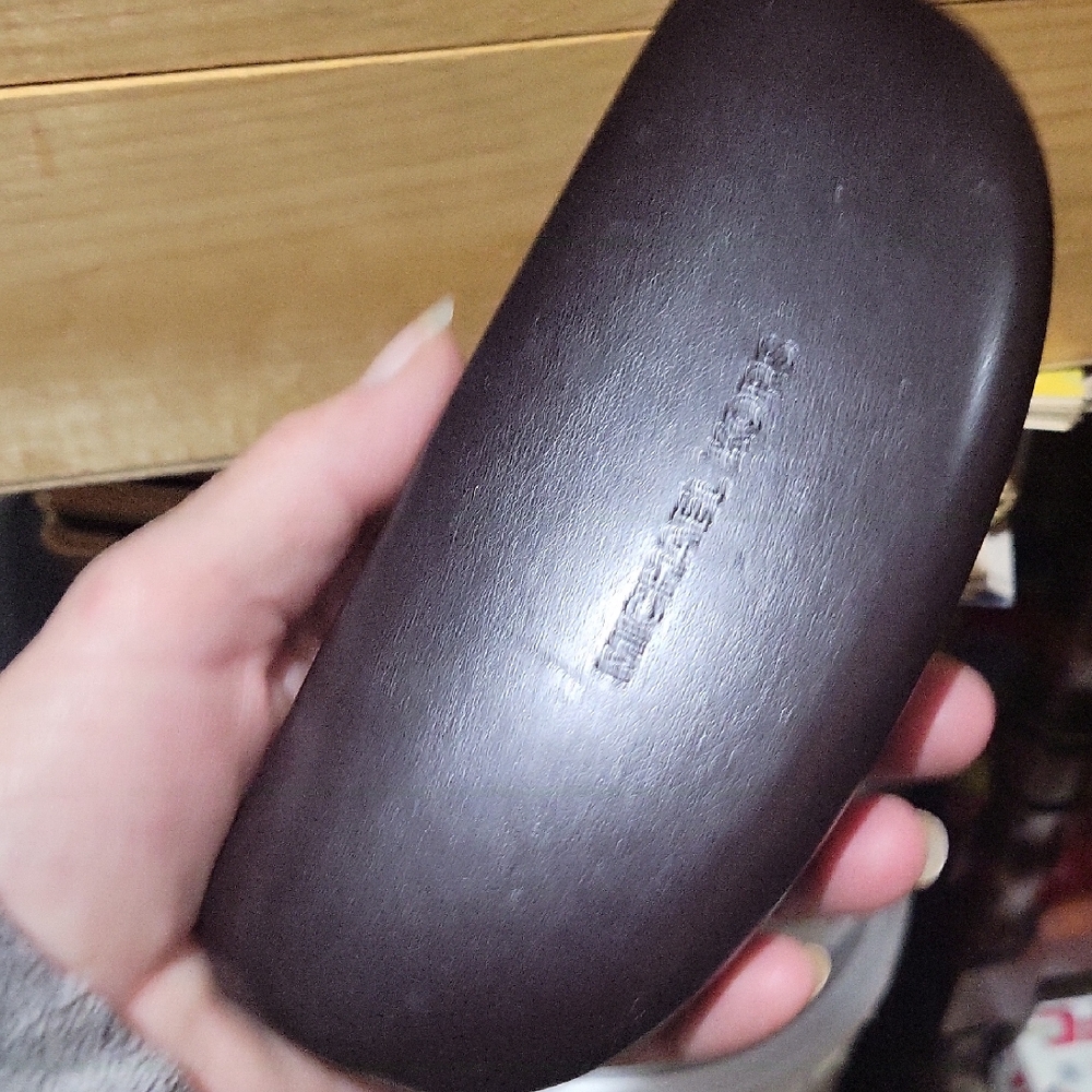 Michael Kors Dark Brown Eyeglass Case